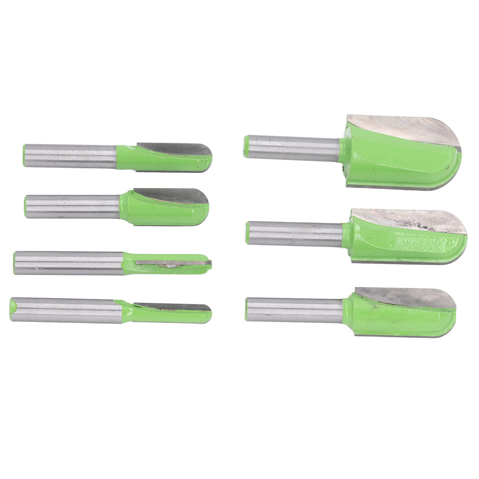 Set di 7 punte per fresa per scatola con nucleo con gambo da 8 mm, punte tonde professionali per scatole con naso tondo, lega di acciaio al tungsteno, fresa per la lavorazi