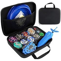 Maletin Beyblade Original OBEST Conjunto de Peonzas Juguetes con Bolsa Portátil, 8 Gyros y 2 Turbo Lanzador Set, con Disco de Batalla, Spinner Tops para Niños