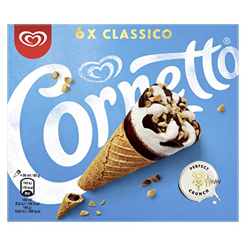 Cornetto Cono Helado Clásico 90 ml x 6