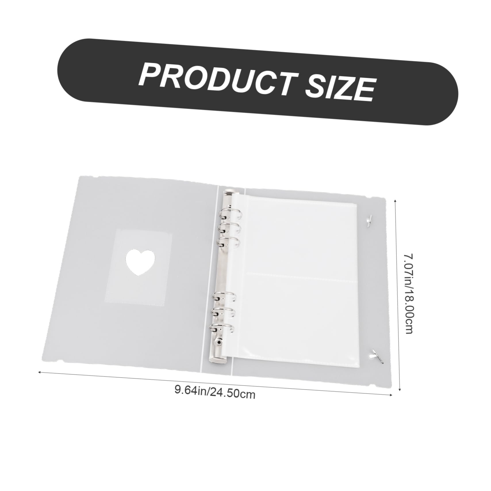 HOODANCOS 1set Portable Frosted Photo Album Multi-function Scrapbook for Pictures Postcards and Collectibles for Weddings Graduations and Family Memories Lightweight and Design