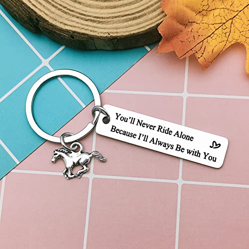 Heigebi Horse Memorial Gifts Horse Memorial Keyring Gift For Horse Lovers Keyring Loss of Horse Bereavement Gifts Remembrance Gifts Horse Memory Keepsake Compete Equitation Horse Inspirational Gift - Image 2
