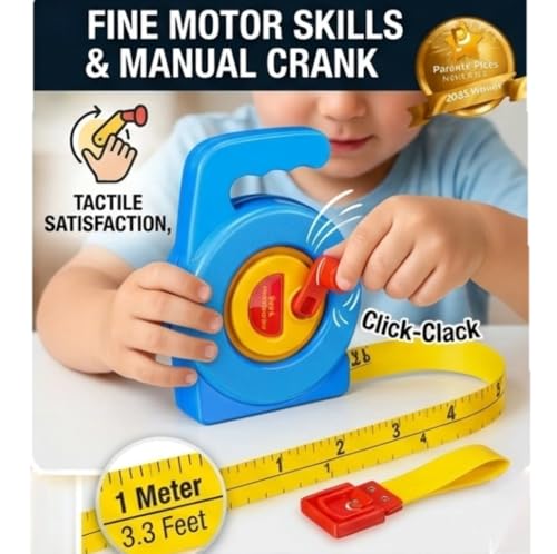 Cinta métrica retráctil blanda de 1 m dual para niños miniatura 2