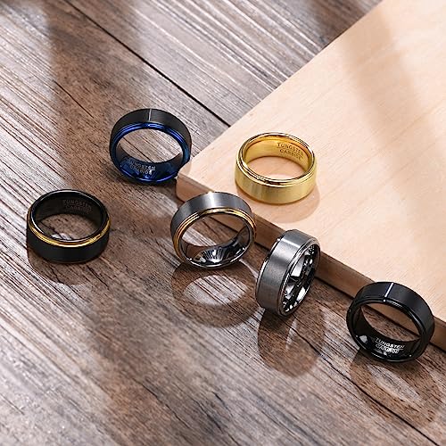 Religious Christian Bible Verse Philippians 4:13 Joshua 1:9 Jeremiah 29:11 Quote Rings Tungsten Carbide Step Edges Promise Engagement Rings Wedding Bands3