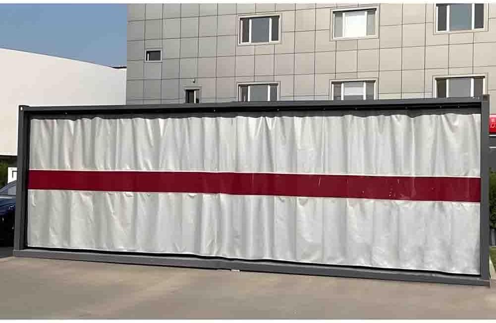 Koce spawalnicze, ekrany z czerwonym przezroczystym okienkiem, do magazynu, warsztatu konserwacyjnego(1.5x2 m/5x6.6 ft)