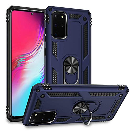 Suordii for Galaxy S20 Plus Case Military Grade Drop Impact 360 Metal Rotating