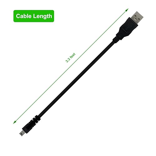 Miniatura 3 de PDEEY Cable USB UC-E6, cargador de repuesto para Nikon Coolpix L830 S3300, cámara Fujifilm, (Mini 8P, 3.3 pies)