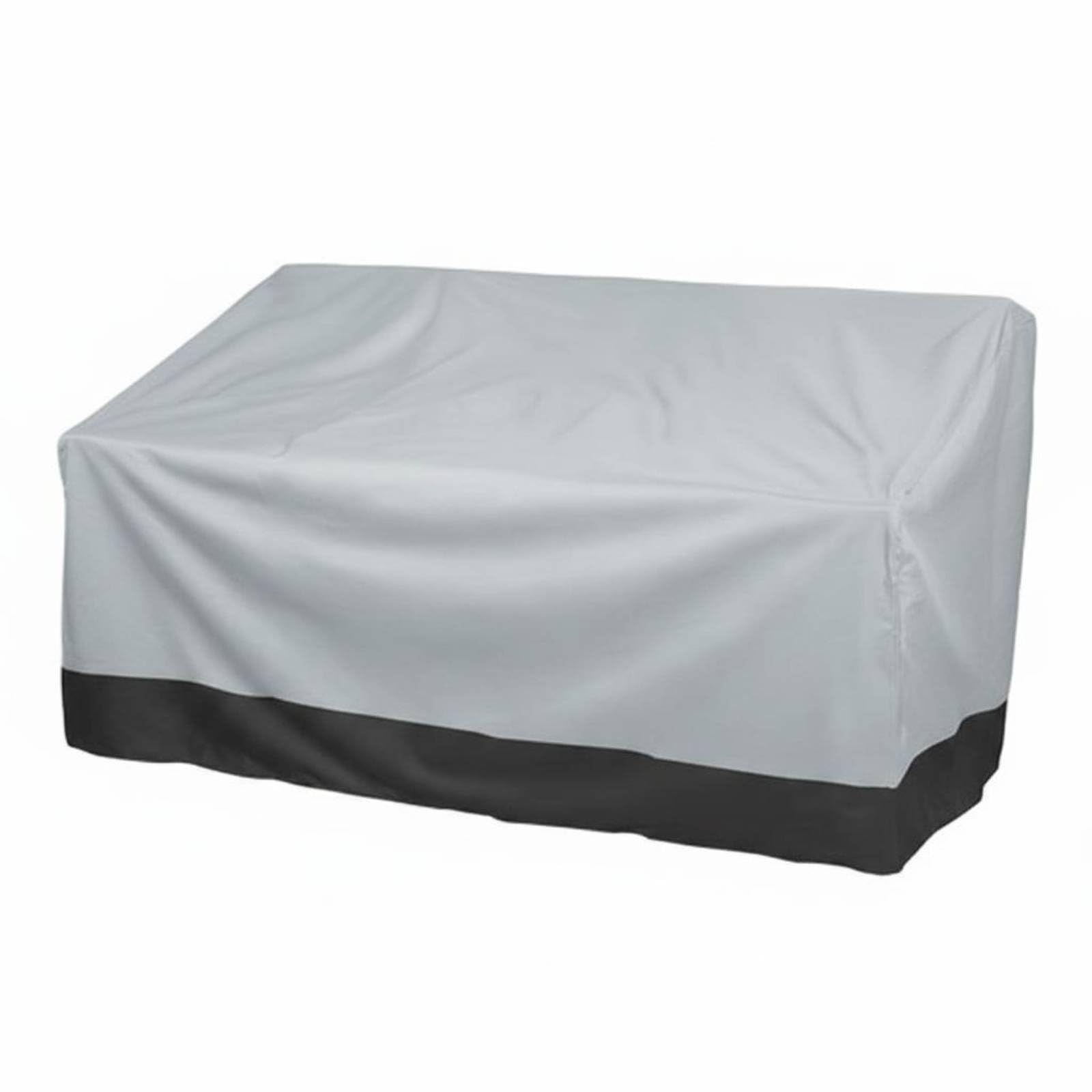 Anti Outdoor Sofa Cover Dustproof Garden Furniture Protector Heavy Duty Patio Loveseat Cover Windproof for Courtyard, Gray-black, 420D 193-83-84cm | Home & Garden-image-32