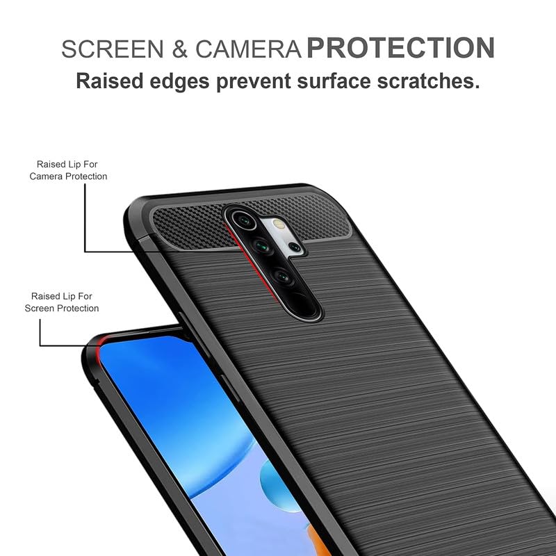 Image of Basic Case for Mi Redmi Note 8 Pro (Carbon Fibre Black)