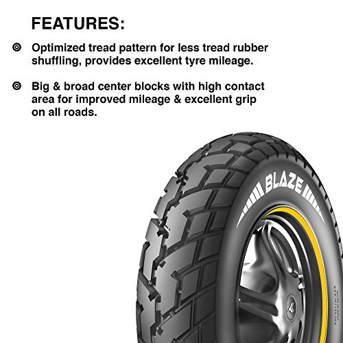Image of JK Tyre BLAZE BR22 3.00-17 Tube-Type Bike Tyre, Rear