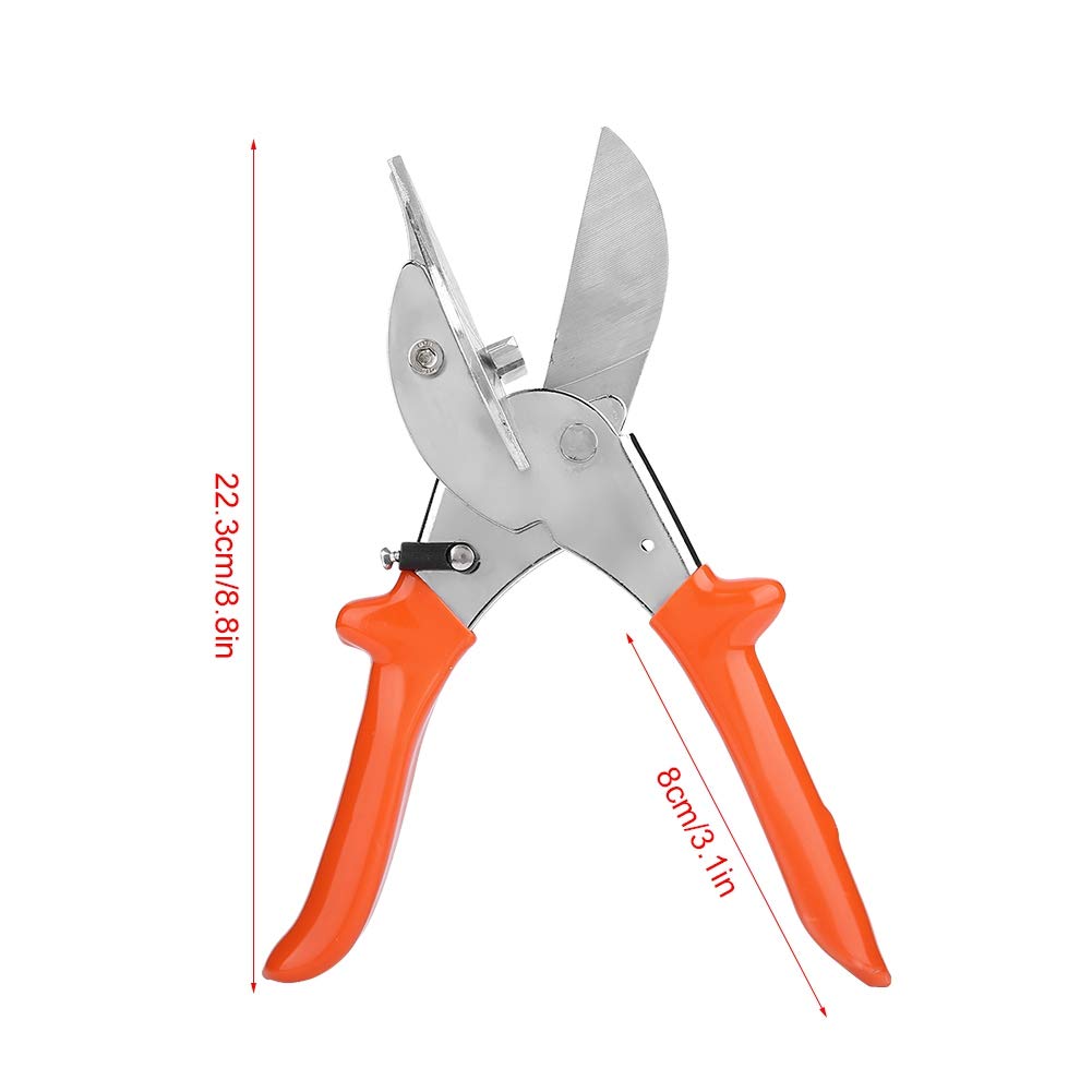 NDNCZDHC SK5 blade Multifunctional Angle Scissors with Nonslip Handle 20 to 45mm Cutting Range for Cutting Rubber Strip Wire Duct Edge Banding Strip