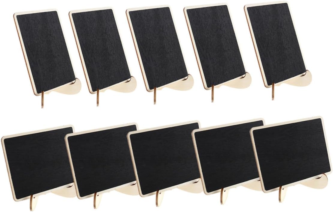 Mini Chalkboards with Support 10Pcs for Message Board Signs