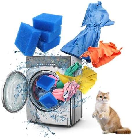 10x Waschmaschinen Haarentferner | Wiederverwendbar Für Tierhaare | Bambuskohle