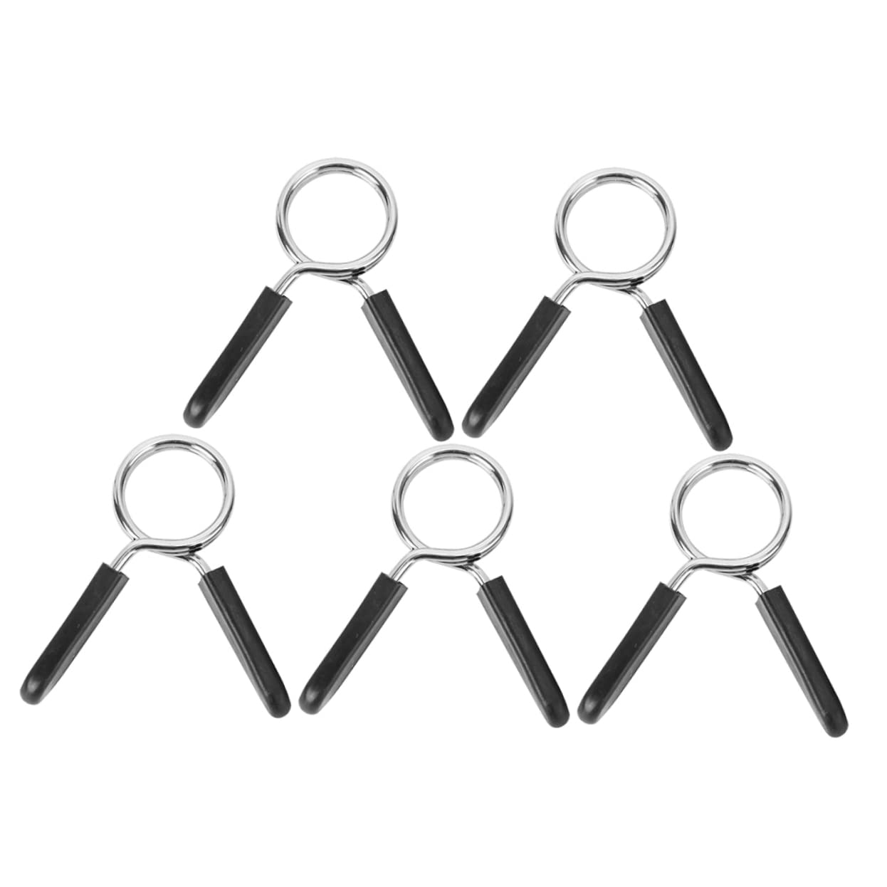 Mipcase Convenient Barbell Clamps 5pcs Barbell Clamps Collars Barbell Clamps Collar Weight Clips Fitness Barbell Clips Portable Barbell Collars
