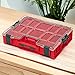 Qbrick System Pro Organizer 300 Red Ultra HD Assortment Box Sorting Box Screw Box Sorting Box Small Parts Magazine Tool Box for Workshop Sorting Boxes for Small Parts Red 45.2 x 35.8 x 11 cm