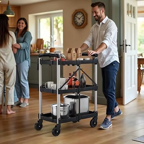 YITAHOME 240 LBS Folding Utility Cart Cover