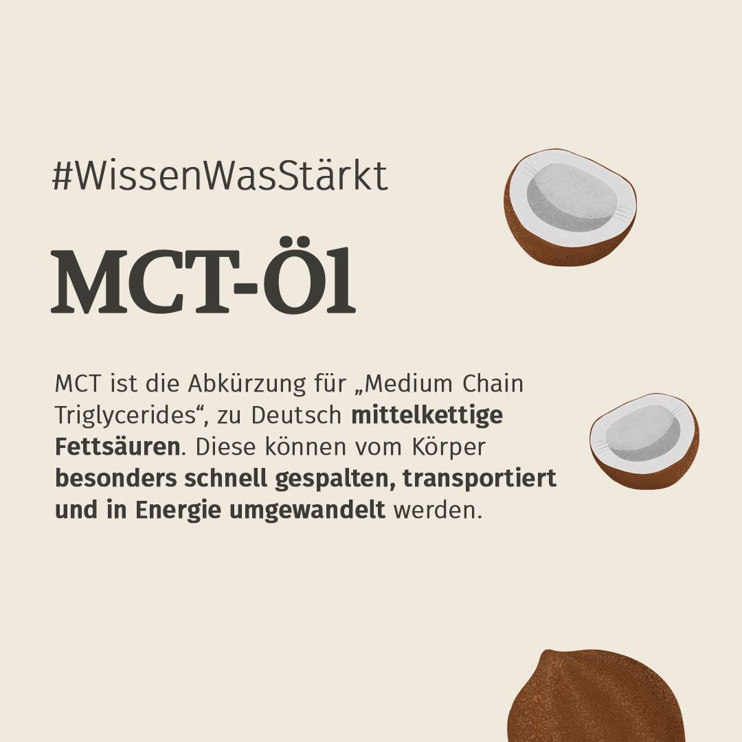 Dr. Budwig Kokosöl Bio MCT Öl (500ml) nativ kaltgepresst | C8 & C10 Fettsäuren - vegan & ketogene Ernährung - flüssig - geschmacksneutral - mct oil - Ketone zum trinken - kokosnussöl