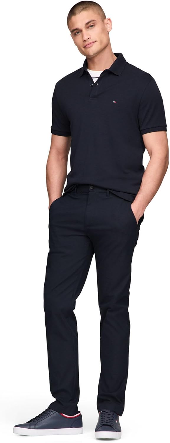 Tommy Hilfiger Mens Casual Moisture Wicking Wrinkle Resistant Stretch Performance Pants in Straight Fit - Image 4