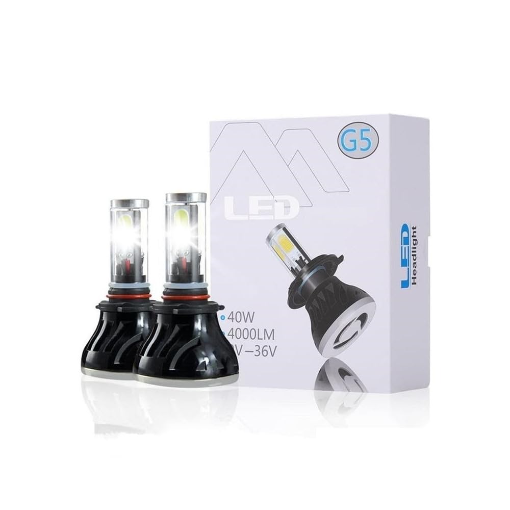 Trade Shop - Coppia Lampade LED Fari Ricambio Kit H4 6000k G5 4000 Lumen Kit Canbus 40w