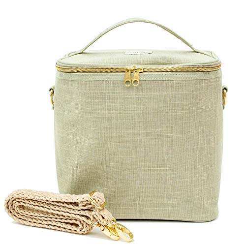 Soyoung Insulated Lunch Bag For Adults, Work, Travel Or Picnic, Reusable Cooler Tote With Detachable, Adjustable Shoulder Strap, Pocket And Removable Insert, Spacious Lunch Tote, Machine Washable #TOP1