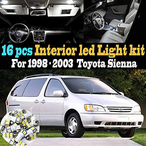 Kit de 16 Bombillas LED Blancas 6000K para Interior miniatura 1