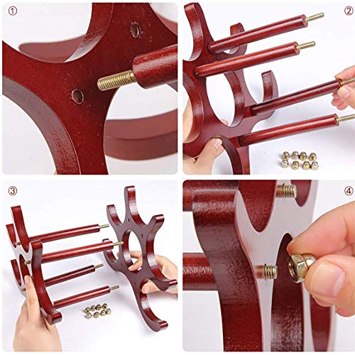 Soporte Retro de Madera Sólida para Botellas de Vino miniatura 7