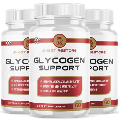 (3 Pack) Sweet Restore Glycogen Support Capsules Official Sweet Restore Glycogen Support Pills with All Natural Ingredients Overall Health and Wellness with Max Strength Multivitamin (180 Capsules)