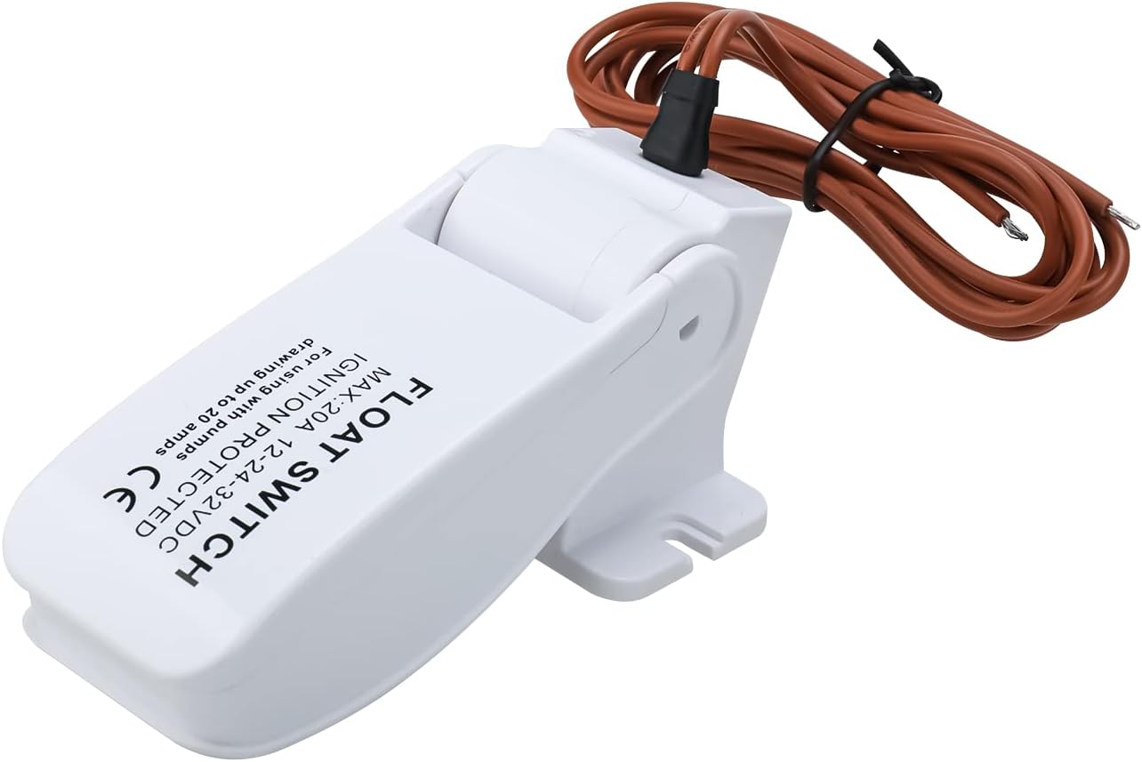 NiceDD Automatic Boat Bilge Pump Float Switch, Bilge Switch Moisture Tight Seals DC 12V 24V 32V