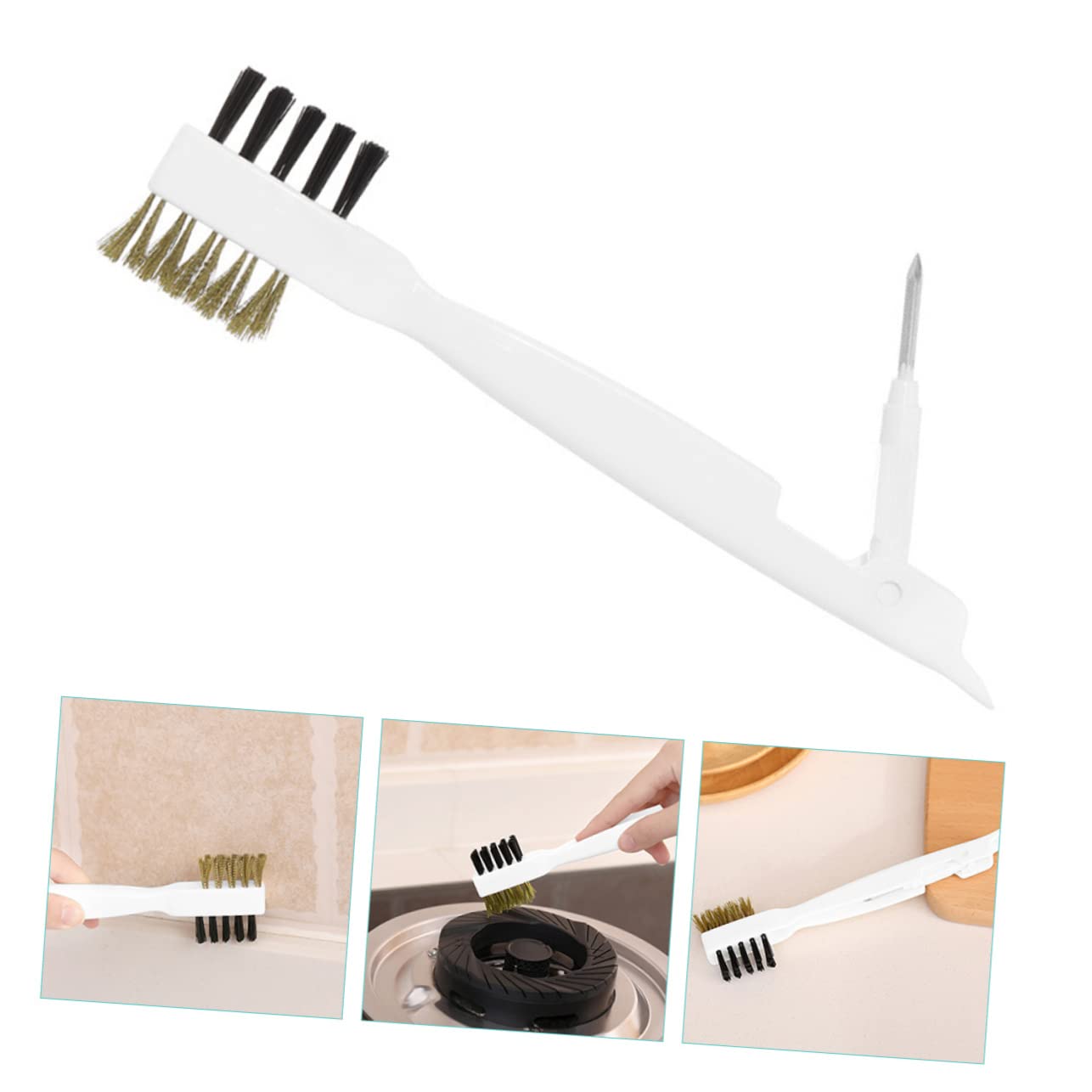 GOOHOCHY Multipurpose Kitchen Cleaning Brush Gas Stove Cleaner Stiff Bristle Hard Bristle Brush