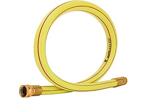 Solution4Patio Garden Short Hose in 3/4" x 3' Yellow