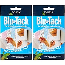 Blu-Tack LLC Reusable Adhesive 75g 2-Pack