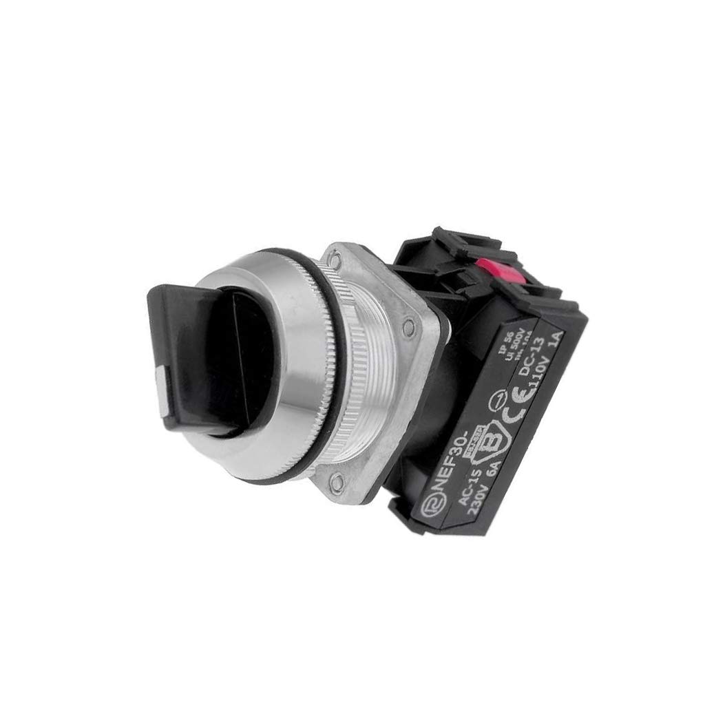 NEF30-TPASXY Commutatore: girevole Pos.stab: 2 NC + NO 30mm nero IP56 Pos: 2 PRO