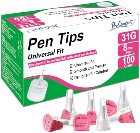 31G 8mm Pen Tips Universal Fit 100 PCS Pen Tip Comfortable