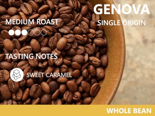 Image of Cafe Quindio Medium Roast 100% Colombian Excelso Whole Bean Arabica Coffee - Genova Single Origin - 12 Ounce (Pack of 1)