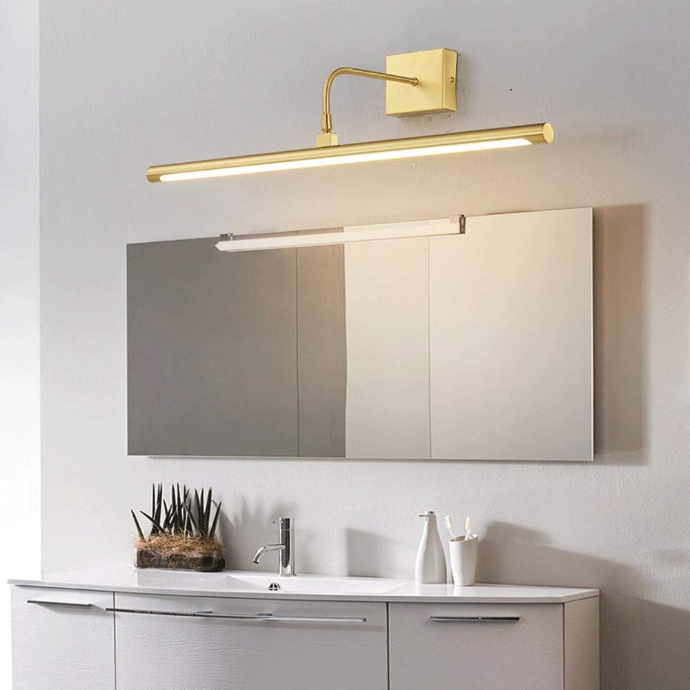 Luz espejo baño, luces espejo LED, lámpara espejo maquillaje, linterna pared regulable interior moderna para luz gabinete espejo baño 3 colores brillo