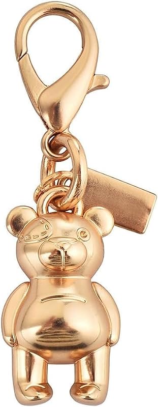 Chaveiro decorativo para bolsa Masterhome L-bear Gold em latão