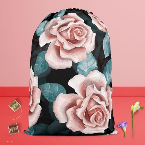 Image of ArtzFolio Beautiful Buds | Reusable Sack Bag | Bag for Gym, Storage, Vegetable & Travel