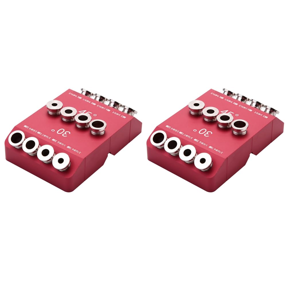 Dropfree 30/45/90° Angle Drill Hole Guide Jig for Angled and Straight Hole,Cable Railing Drilling Template,2PCS