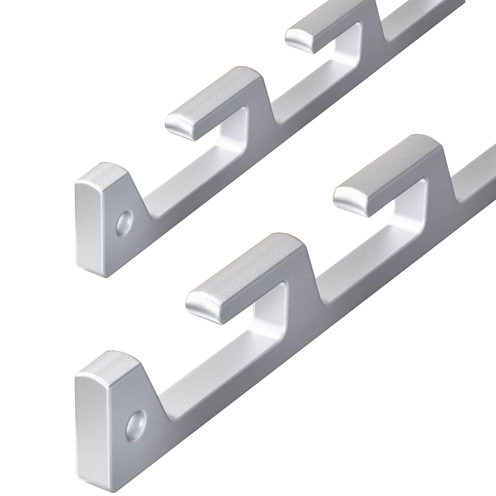 Yylmkmfc-Ae White Heavy Duty Wardrobe Hanging Rail Set, 3Mm Thick Retractable Clothes Rack Rod Industrial Pipe For Bathroom/Bedroom(,A 110Cm/43.3In)