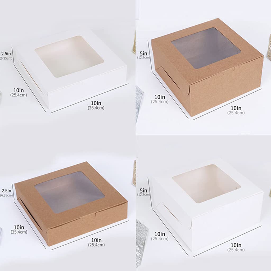 Lot de 4 moules à cupcakes respectueux de l'environnement, non toxiques, en papier kraft solide et résistant pour cupcakes - 25,4 x 25,4 cm