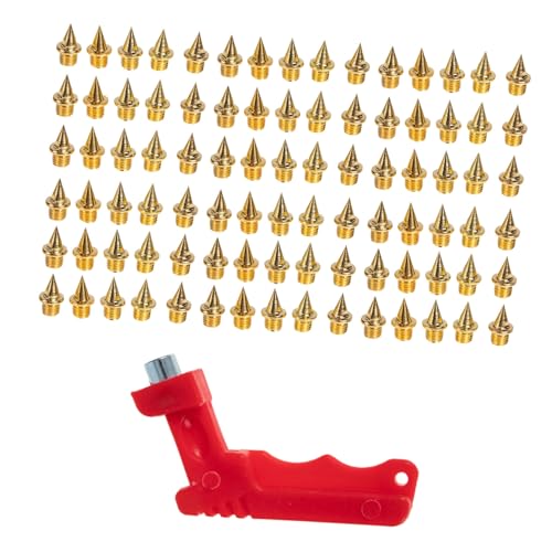 OSOLADY Running Track Spikes 120 Pcs Short Shoes Nails Replacement Spikes for Golf Shoes Easy to Install Remove