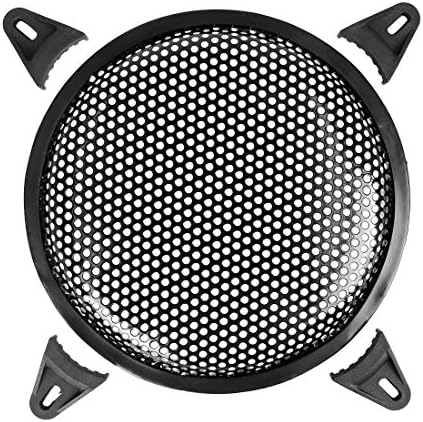 X AUTOHAUX 8 Inch Car Speaker Subwoofer Metal Black Waffle Grill Cover Guard