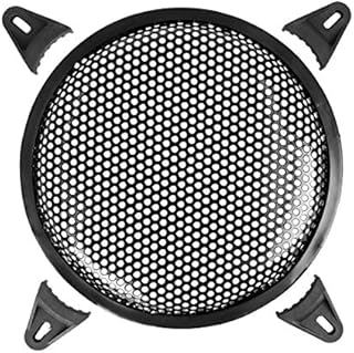 X AUTOHAUX 8 Inch Car Speaker Subwoofer Metal Black Waffle Grill Cover Guard