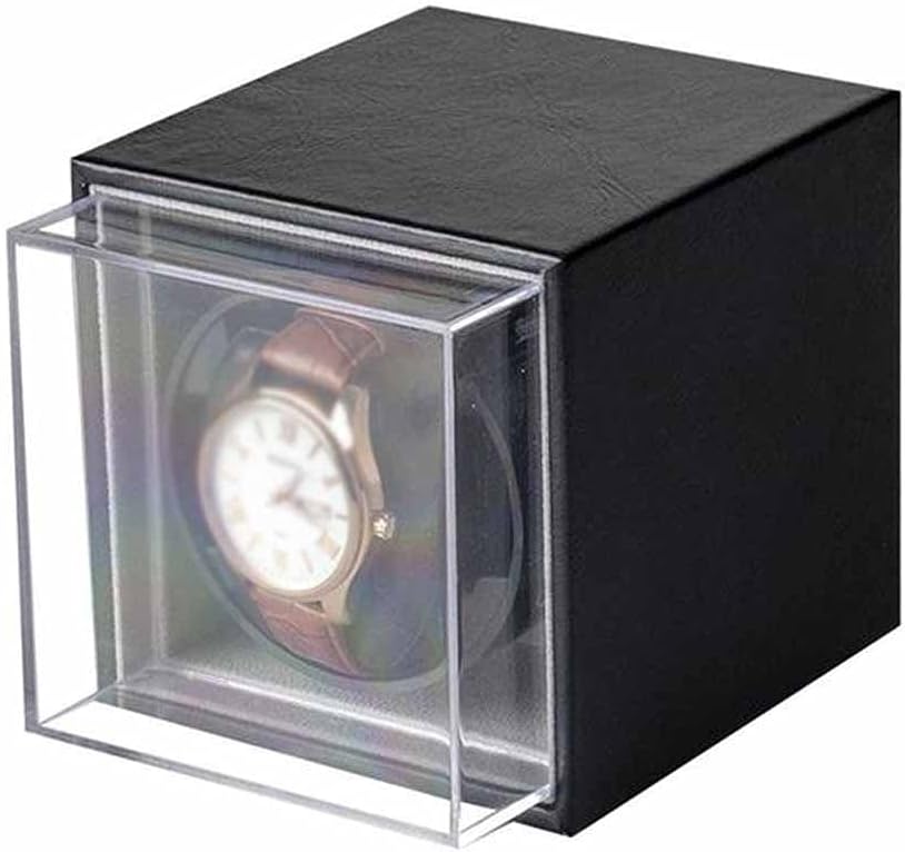 Watch Winder for Automatic Watches New Version 4+6 Wooden Watch Accessories Box Watches Storage Collector 3 Rotation Mode Single (Color : A) (B)