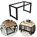 NWHJ Rectangular Table Leg Base Frame for Farmhouse Desk, Dining Table, Computer Desk, Metal Industrial Style, Easy to Assemble