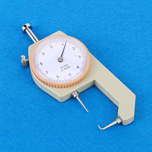 Calibrador de espesores digital, 0-10 mm, carcasa de aleación de aluminio, punta curva, cónica y plana, para paredes, acero, papel, joyería miniatura 5