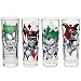 Zak Designs BTMF-S433 DC Comics Mini Glasses 2oz 4 Piece Batman Harley Quinn Joker