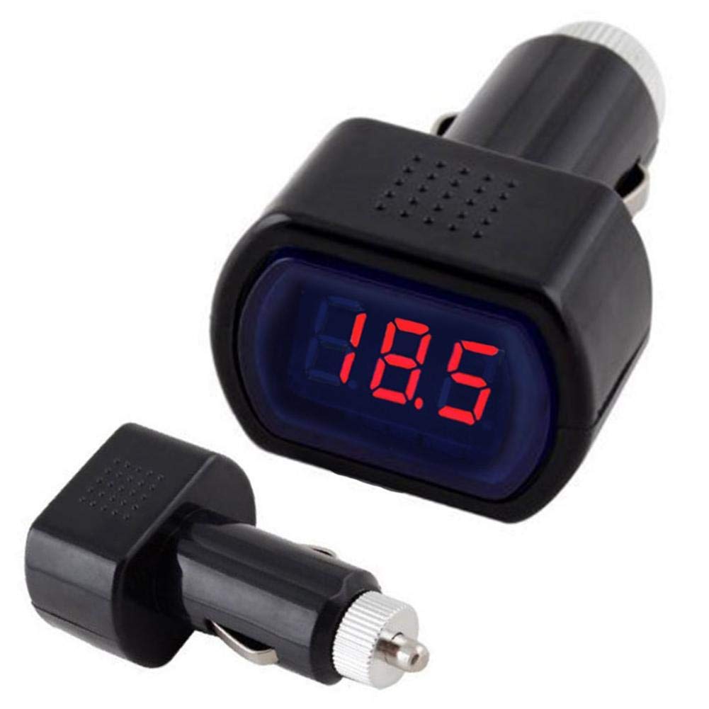 2 Prese Accendisigari Con Tester Voltaggio LED: Controlla La Batteria Della Tua Auto 12V/24V!