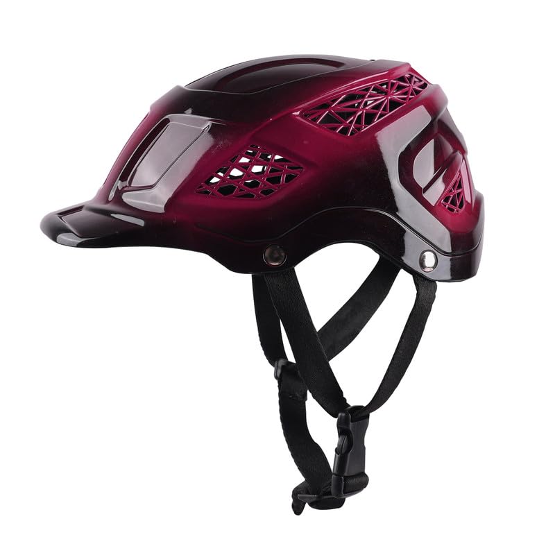 Steelbird Premium Kids Cycle Helmet for Skating & Bicycle Riding | Adjustable Fit, Shock-Absorbing Padding, Ventilated Shell & Lightweight Multi-Sport Safety Helmet (Black with Metallic Pink, S)-image-25