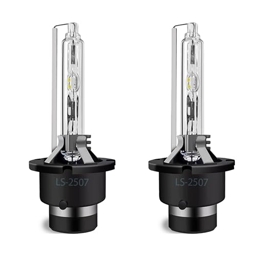 Light Bulbs Fit For Infiniti QX70 2014-2017, D2S High Low Beam High Performance Xenon HID Headlight Bulb, 6000K White Light, 2 Bulbs — Amazon product photo