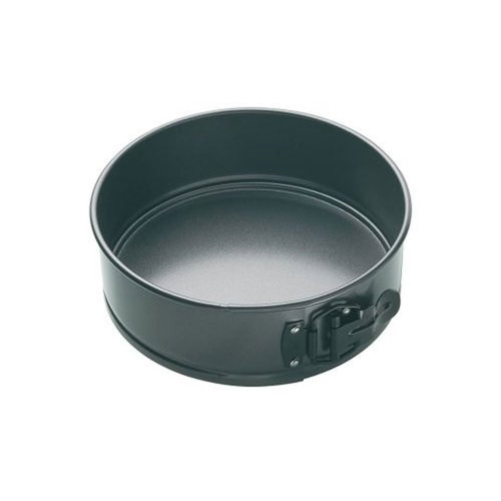 MasterClass 18 cm Springform mit losem Boden und PTFE-, PFOA- und BPA-freiem Antihaftbeschichtung, robuster 1 mm dicker Karbonstahl, 7-Zoll-Rundform, grau